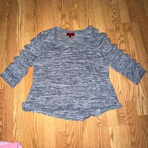 Jennifer Lopez Heather Gray Knit Top